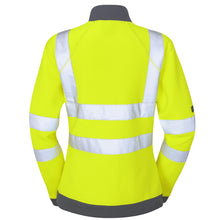 Load image into Gallery viewer, LEO ELBERRY ECO LADIES 1/4 ZIP SWEATSHIET HI VIZ YELLOW