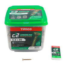 Load image into Gallery viewer, TIMCO C2 3.5 X 25 TUB C2 Premium Industrial Twin Cut Screws PZ Yellow