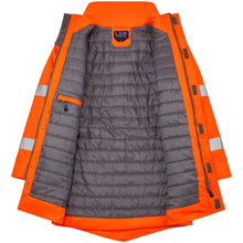 Load image into Gallery viewer, LEO - TAWSTOCK - ORANGE - HI VIZ ISO 20471 CLASS 3 WATERPROOF PARKA JACKET