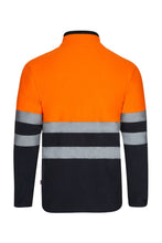 Load image into Gallery viewer, HI VIZ FLEECE JACKET FULL ZIP ORANGE NAVY