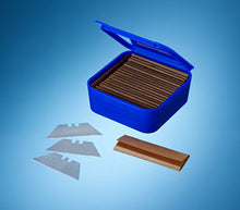 Load image into Gallery viewer, JB92 BOX OF BLUE 100 LABEL STANDARD TRIMMING BLADE