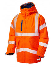 Load image into Gallery viewer, LEO A20-O- MARISCO ISO 20471 CLASS 3 HI VIZ HIGH PERFORMANCE WATERPROOF JACKET ORANGE