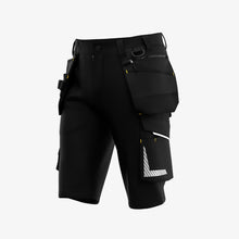 Load image into Gallery viewer, SAFETY JOGGER- ALKES WORK SHORTS WITH HANG POCKETS - ALKSHORTM - Black