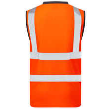 Load image into Gallery viewer, LEO ASHFORD ECO ORANGE HI VIZ SLEEVELESS T-SHIRT