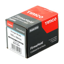 Load image into Gallery viewer, TIMCO FirmaHold Collated Brad Nails 16 Gauge Straight Galvanised 16g x 64 (2000)