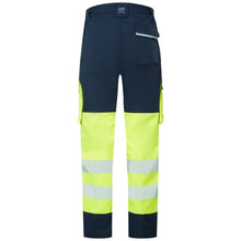 Load image into Gallery viewer, LEO - WINSWELL- YELLOW NAVY -ECO- WOMEN'S - HI VIZ STRETCH CARGO WORK TROUSERS CL05