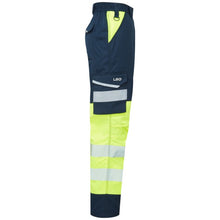 Load image into Gallery viewer, LEO - WINSWELL- YELLOW NAVY -ECO- WOMEN'S - HI VIZ STRETCH CARGO WORK TROUSERS CL05