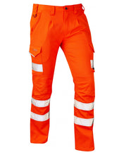 Load image into Gallery viewer, LEO CT04-O- KINGFORD RAILSPEC ISO 20471 CLASS 1 HI VIZ STRETCH TROUSER ORANGE