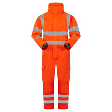 Load image into Gallery viewer, LEO - WATERTOWN - ORANGE - RAILSPEC - ECO HI VIZ 10KX WATERPROOF PERFORMANCE + BREATHABLE HEAVY DUTY STRETCH OVERALL