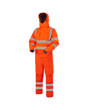 Load image into Gallery viewer, LEO - WATERTOWN - ORANGE - RAILSPEC - ECO HI VIZ 10KX WATERPROOF PERFORMANCE + BREATHABLE HEAVY DUTY STRETCH OVERALL