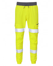 Load image into Gallery viewer, LEO JT01-Y - HAWKRIDGE ISO 20471 CLASS 1 JOGGER TRACKSUIT BOTTOM HI VIZ YELLOW
