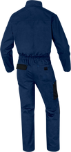 Load image into Gallery viewer, DELTAPLUS MACH 2 NAVY-BLACK M2CZ3 INDUSTRIAL LIGHTWEIGHT TWIN ZIP EASY ACCESS OVERALL