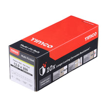 Load image into Gallery viewer, TIMCO Multi-Fix Masonry Hex Screw  - Exterior - Silver 12MM x 200MM (25)