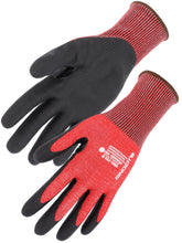 Load image into Gallery viewer, SINGER FOAM NITRILE COATED GLOVE. CUT LEVEL D.HDPE FIBRES AND OTHER SYNTHETIC YARNS.