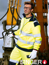 Load image into Gallery viewer, SINGER HIGH VISIBILITY POLAR JACKET. 300 GSM. Ref.POLGA
