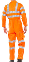 Load image into Gallery viewer, BEESWIFT ORANGE RAIL-SPEC HI VIZE HEAVY DUTY COVERALL RCS