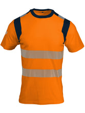 Load image into Gallery viewer, SINGER SAFETY ORANGE SUCO - HI VIZE T-SHIRT . 45% polyester/55% cotton, 170 gsm