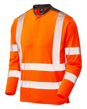 Load image into Gallery viewer, LEO T13-O- WATERMOUTH ISO 20471 CLASS 3 COOLMAX SLEEVED T- SHIRT ORANGE