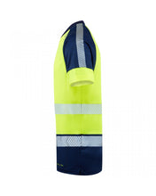 Load image into Gallery viewer, LEO T16-Y/NP - FORDA ECO YELLOW NAVY HI VIZ T- SHIRT