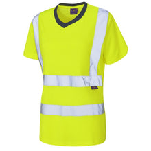 Load image into Gallery viewer, LEO - YELLOW - BELSTONE - ECO HI VIZ COMFORT WOMEN'S T-SHIRT TL01