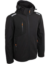 Load image into Gallery viewer, SINGER-SAFETY VINTER - SOFTSHELL WATER-REPELLANT BREATHABLE JACKET BLACK