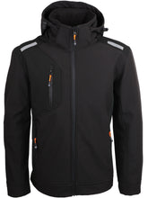 Load image into Gallery viewer, SINGER-SAFETY VINTER - SOFTSHELL WATER-REPELLANT BREATHABLE JACKET BLACK