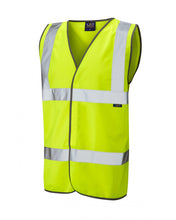 Load image into Gallery viewer, LEO TARKA YELLOW HI VIZE ECO VELCRO VEST CLASS 2