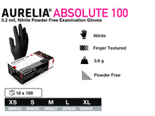 Load image into Gallery viewer, Aurelia® Absolute 100 Nitrile Powder-Free Black Examination Gloves