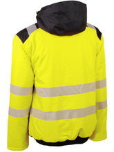 Load image into Gallery viewer, SINGER BERGUE - YELLOW WATERPROOF HI VIZ PADDED BOMBER JACKET