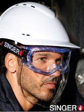 Load image into Gallery viewer, SINGER EVAGUARD SAFETY GOGGLE. CLEAR LENS. ENHANCED PERIPHERAL VISION