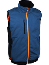 Load image into Gallery viewer, SINGER SAFETY GILGAM BLUE ORANGE TRIM BODYWARMER