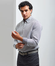 Load image into Gallery viewer, PREMIER PR238 LIGHT BLUE - WHITE COTTON-RICH OXFORD STRIPE SHIRT