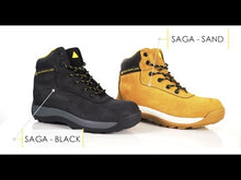 Load and play video in Gallery viewer, DELTAPLUS SAGA S3 SRC NUBUCK TAN SAFETY WORK BOOT FOOTWEAR