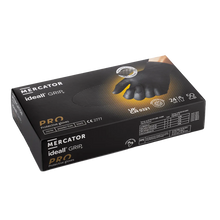 Load image into Gallery viewer, BOX OF MERCATOR IDEAL GRIP PLUS INDUSTRIAL BLACK NITRILE GLOVE