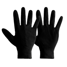 Load image into Gallery viewer, BOX OF MERCATOR IDEAL GRIP PLUS INDUSTRIAL BLACK NITRILE GLOVE