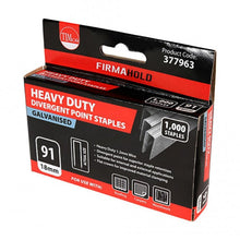 Load image into Gallery viewer, TIMCO 18mm - Heavy Duty Staples - Divergent Point - Galvanised (1000)