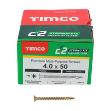 Load image into Gallery viewer, TIMCO 4.0 x 50 C2 Premium Industrial Twin Cut Screws PZ Screw (200)