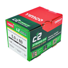 Load image into Gallery viewer, TIMCO C2 Strong-Fix Multi-Purpose Premium Screws - PZ - Double Countersunk - Yellow 5.0 x 80