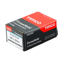 Load image into Gallery viewer, TIMCO FirmaHold Collated Brad Nails 16 Gauge Straight Galvanised 16g x 38 (2000)