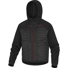 Load image into Gallery viewer, DELTAPLUS MOOVE HOODED WORK JACKET BLACK RED LINING