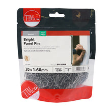 Load image into Gallery viewer, TIMCO Panel Pins - Bright 20MM x 1.6MM 1/2KG BAG