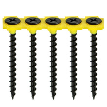 Load image into Gallery viewer, Collated Drywall Timber Stud Plasterboard Screws - PH - Bugle - Coarse Thread - Black 3.5 x 35