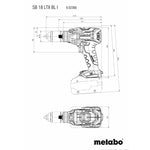 METABO SB 18 LTX BL I (602360520) CORDLESS HAMMER DRILL