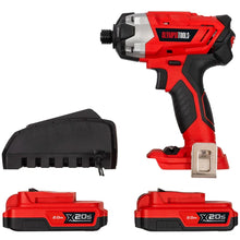 Load image into Gallery viewer, Olympia X20SID2 X20S 20V Impact Driver with 2 x 2.0Ah Batteries &amp; Charger in Case
