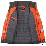 LEO - CHIVENOR - ORANGE -  ISO 20471 CLASS 3 HI VIZ WATERPROOF BOMBER JACKET