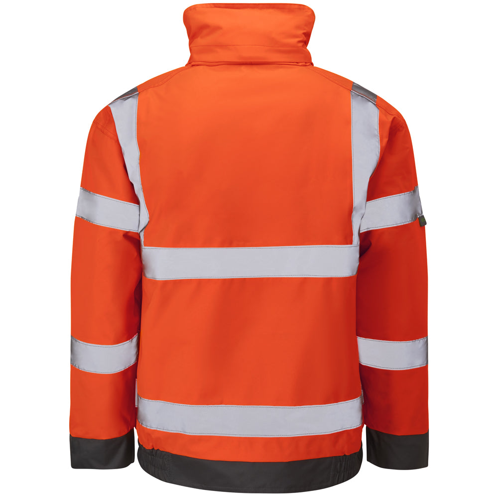 LEO - CHIVENOR - ORANGE -  ISO 20471 CLASS 3 HI VIZ WATERPROOF BOMBER JACKET