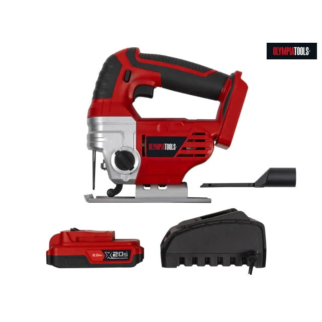 Olympia Tools X20SJS1 X20s Jigsaw 20V with 1 x 2Ah Battery