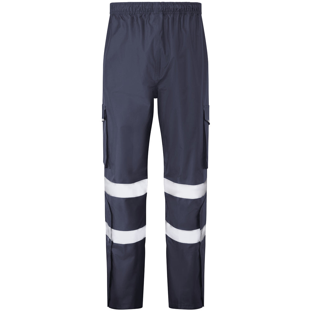 LEO - APPLEDORE NAVY HI VIZ WET LEGGINGS WATERPROOF TROUSERS