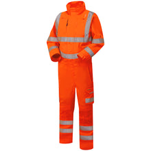 Load image into Gallery viewer, LEO- MOLLAND -  ORANGE - RAILSPEC - HI VIZ INDUSTRIAL HEAVY DUTY COTTON OVERALL
