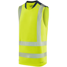 Load image into Gallery viewer, LEO - BRADWELL - HI VIZ YELLOW SLEEVELESS T-SHIRT
